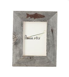 4X6 5X7 & 8X10 one image rustic barnwood fish picture frames