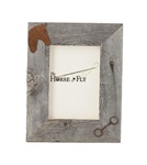 4X6 5X7 & 8X10 two-image rustic barnwood horse picture frames