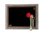 20X27 Wood Frame Rustic Bear Mirror with Corner Image Rusted Metal Mat