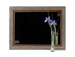 20X27 Wood Frame Rustic Moose Mirror with Corner Image Rusted Metal Mat