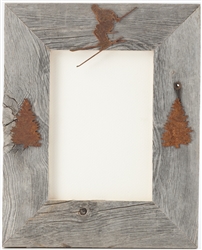 4X6 5X7 & 8X10 three-image rustic barnwood picture frames