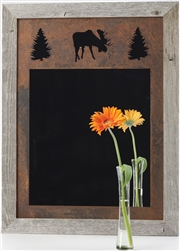 20X27 three-image knotty barnwood frame mirror