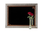 20X27 Wood Frame Decorative Horse Mirror with Corner Image Rusted Metal Mat