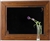 20X27 rustic mirror with two-image metal mat and knotty pine wood frame