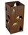 Large metal hanging bear candle lantern holder