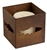 Decorative square rusted metal votive fish candle holder